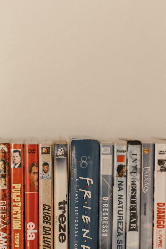 DVD Movies on a Shelf