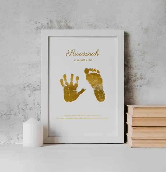 handprint and footprint keepsake kit