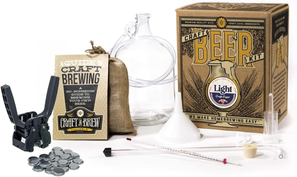 a beer brewing kit