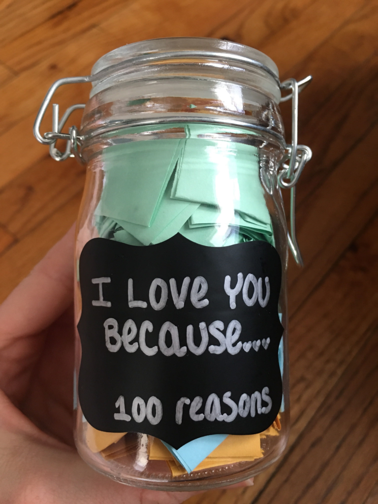 "Reasons Why I Love You" Jar of Notes