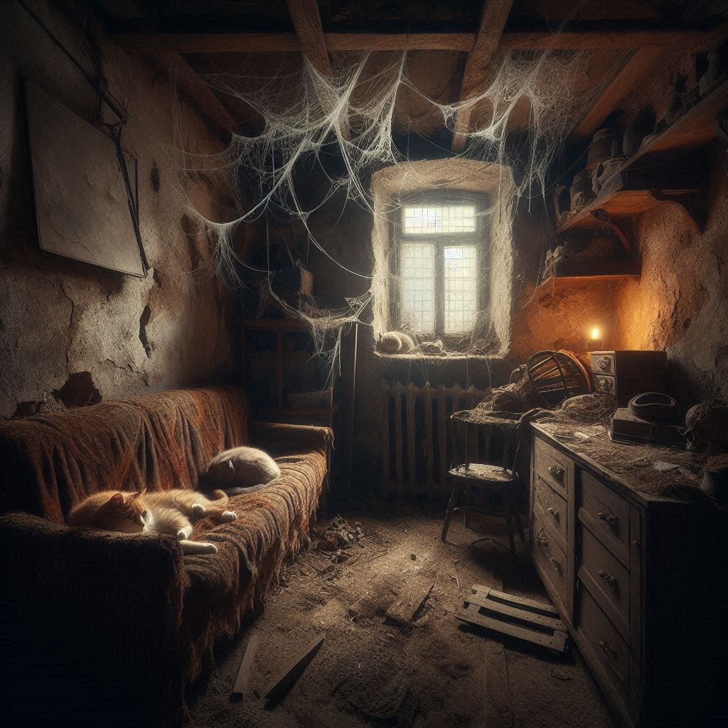 an abandoned room