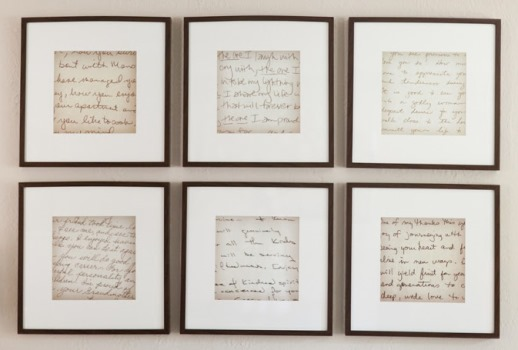Handwritten Letters Compilation in Digital Frame