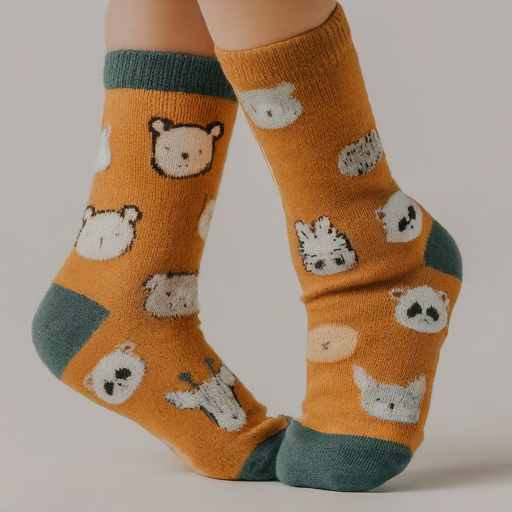 socks with animal imprints