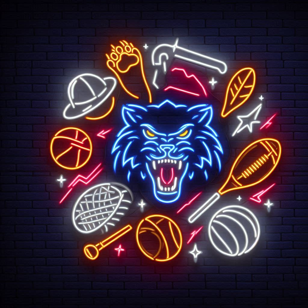 Custom Neon Sign of a Sports Team Logo