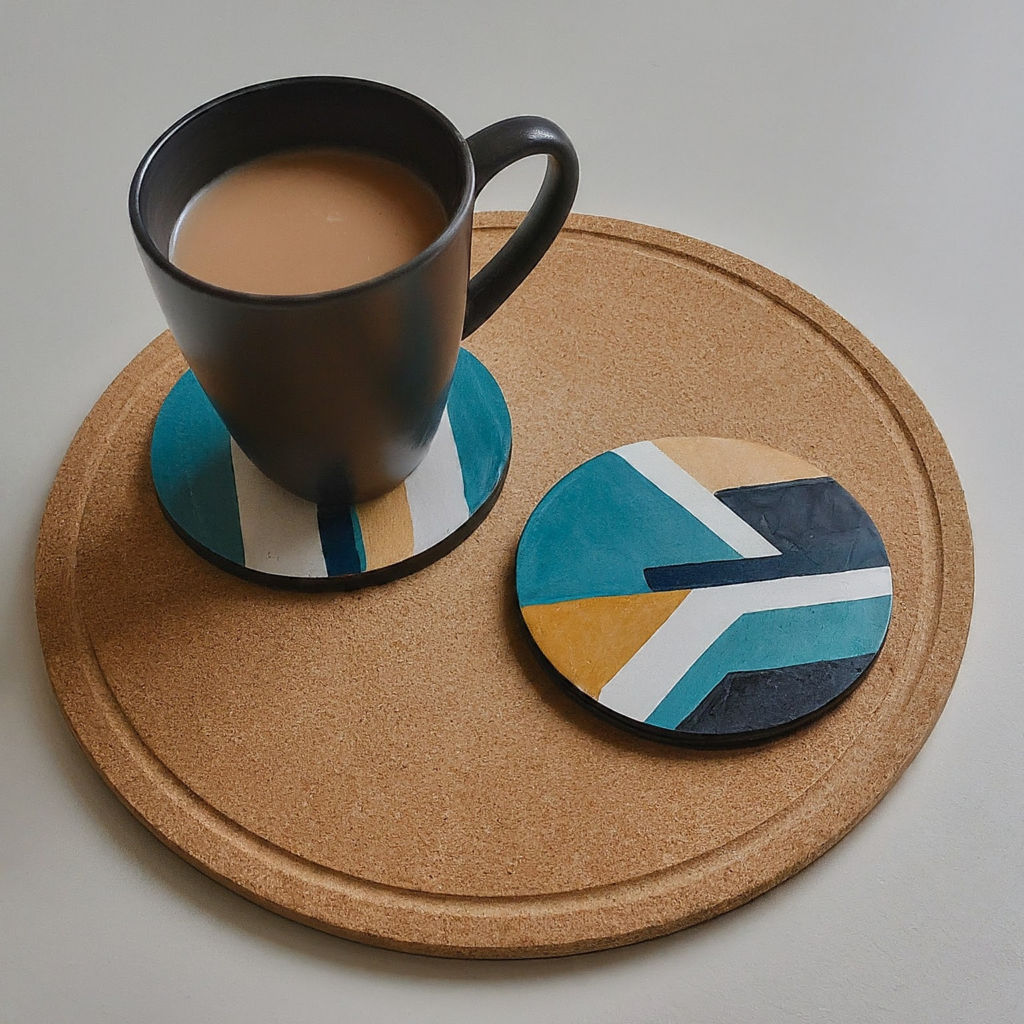hand painted coaster